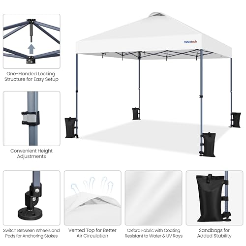 10x10 Pop-up Canopy Tent with Carry Bag, Black C7565