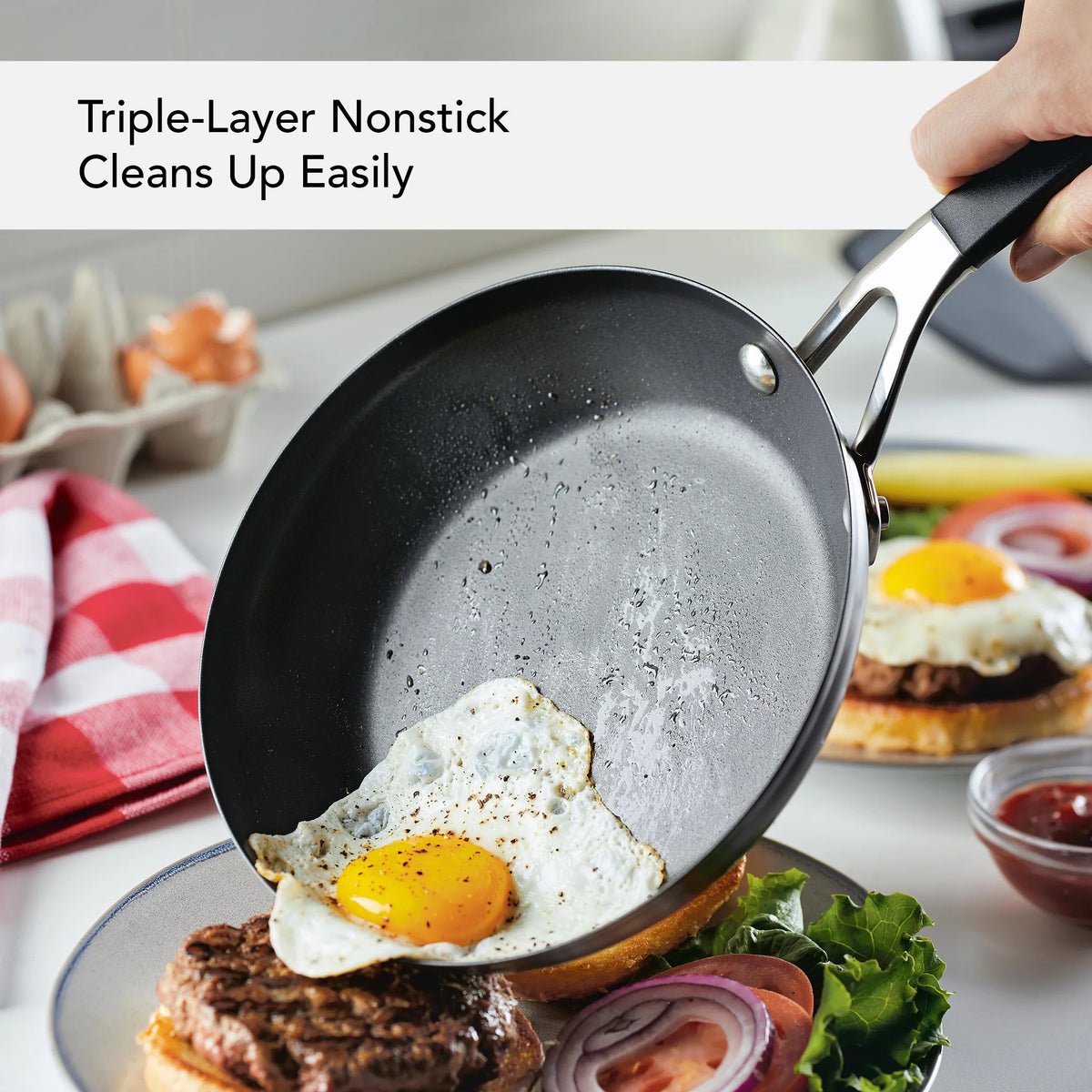 Stainless Steel 8 inch Nonstick Induction Frying Pan N22201