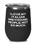 Italian Greyhound Dog Wine Glass H984020