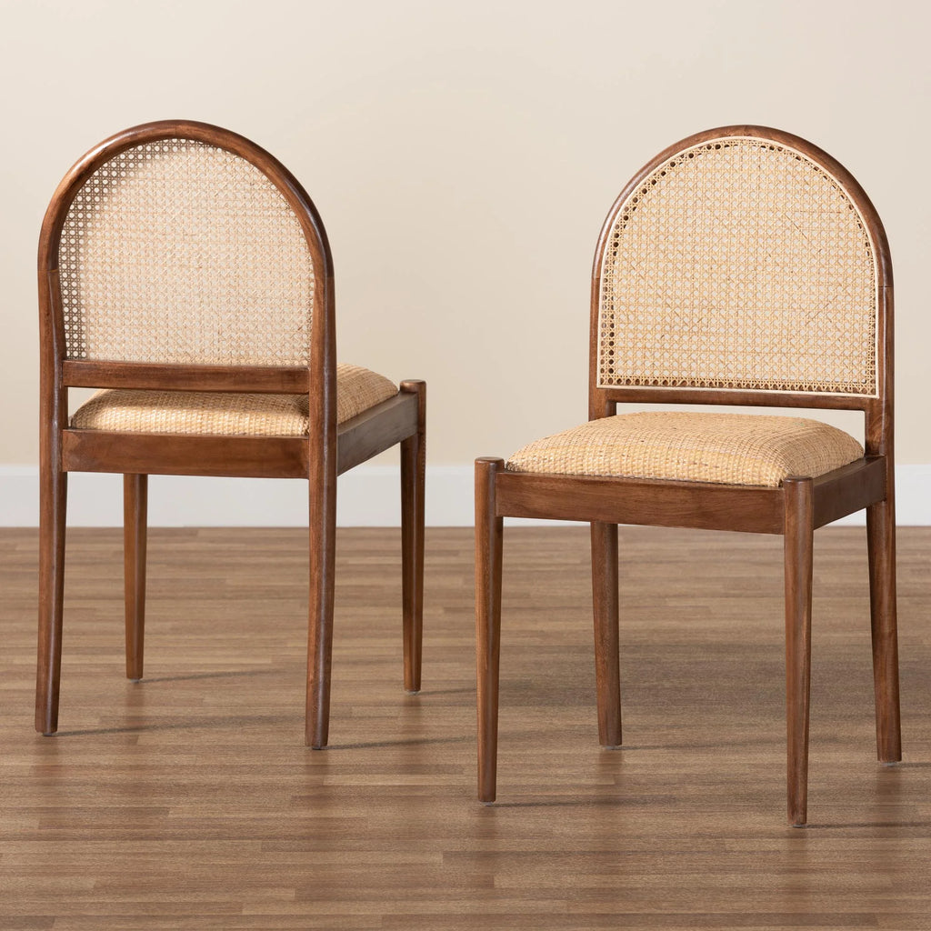 Walnut Brown Dining Chair 2-Piece X7171