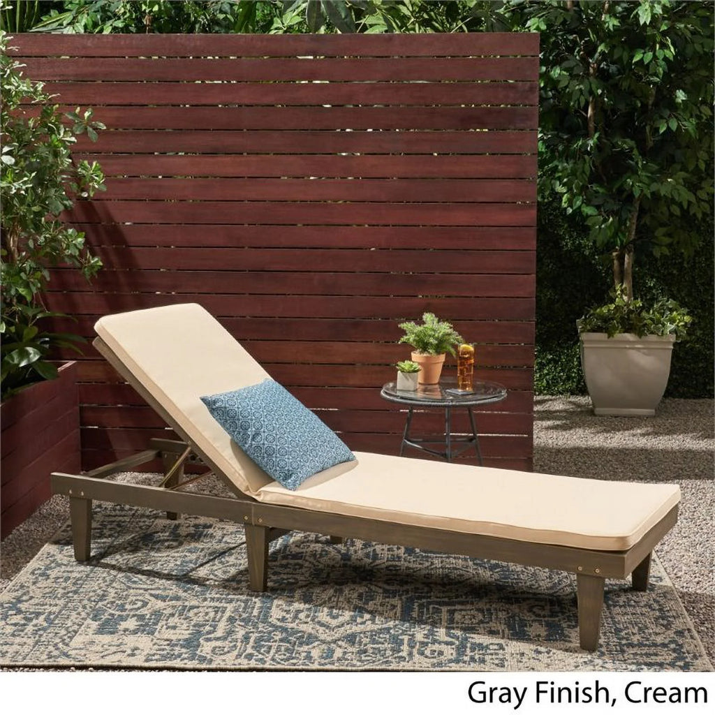 Acacia Wood Chaise Lounge Y701