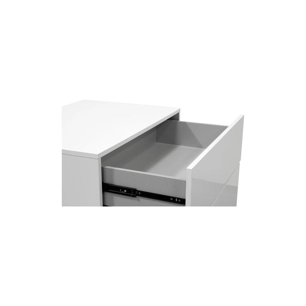 White 5-Drawer Poplar Wood Bedroom Chest K1604