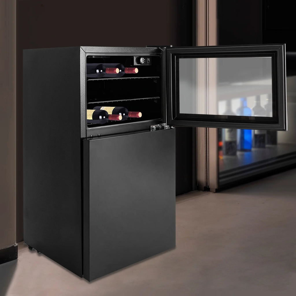 34 Inch Dual Zone Wine Cooler Beverage Refrigerator G440056