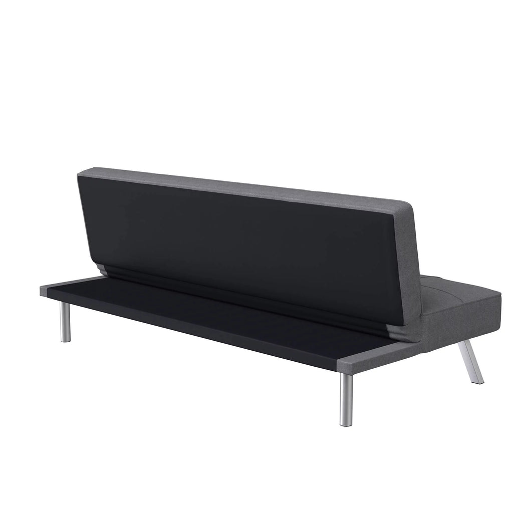 Charcoal Gray Fabric Futon E554601