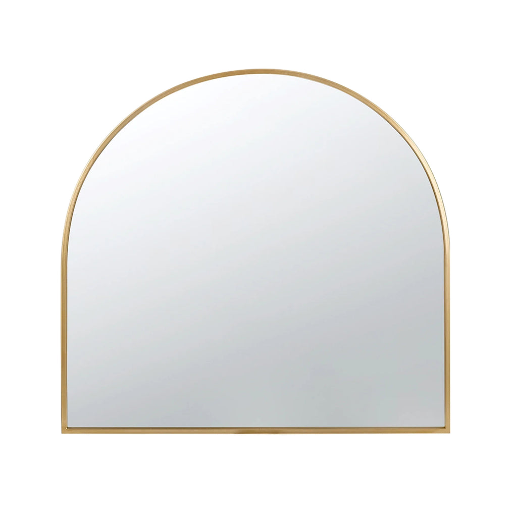 Gold Rounded Arch Top Wall Mirror B278404