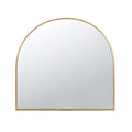 Gold Rounded Arch Top Wall Mirror B278404