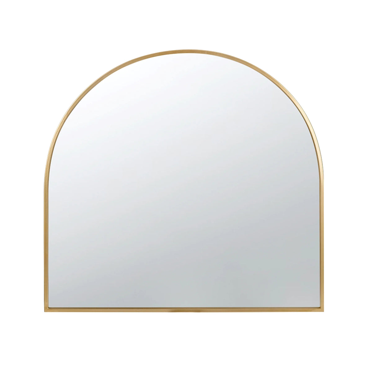 Gold Rounded Arch Top Wall Mirror B278404