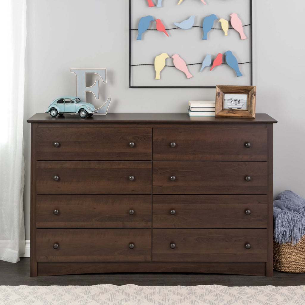 Black 8 Drawer Dresser P308514