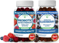 Elderberry Probiotic Gummies with Zinc Vitamin C 5 Billion CFUs D338