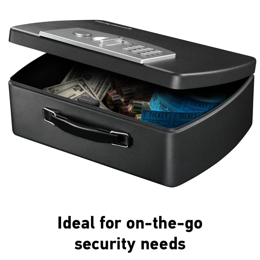 Portable Security Safe Box with Digital Keypad 0.21 Cu ft R626