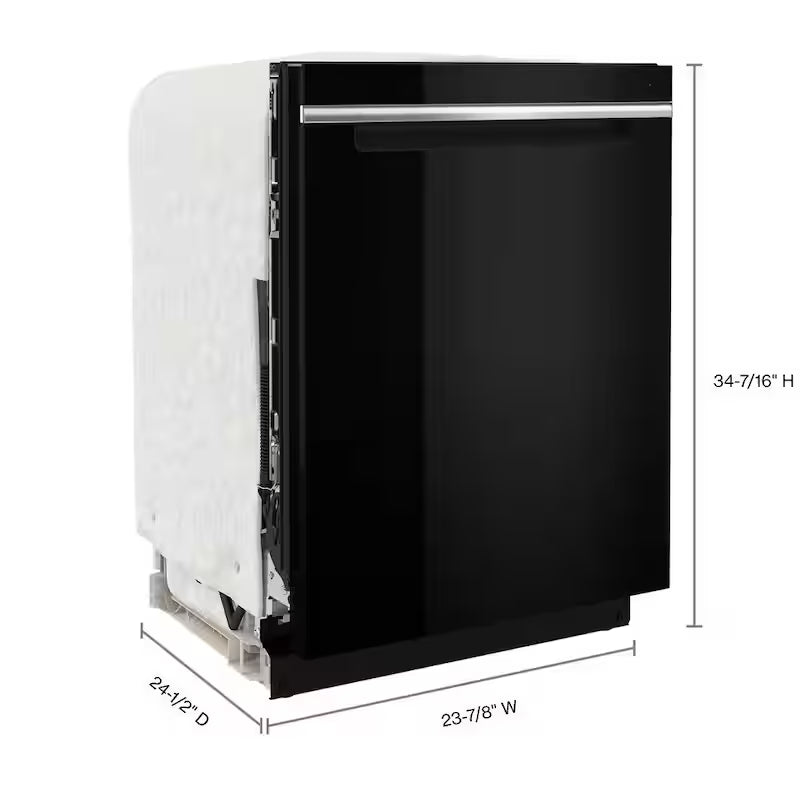 Black Built-In Tall Tub Dishwasher with Third Level Rack D40385