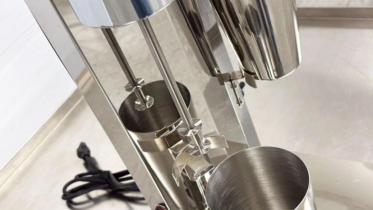 110V Stainless Steel Double Head Milk Shake Machine L4329