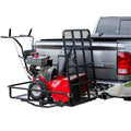 Hitch-Mounted Steel Cargo Carrier with Ramp J10877
