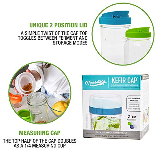 Wide Mouth Mason Jar Lids 2 Packs I89473