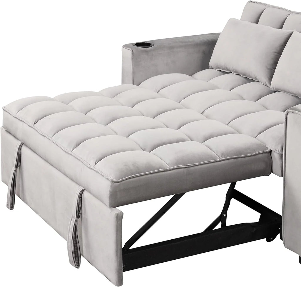 Convertible Sofa Couch with Pull Out Bed D3367