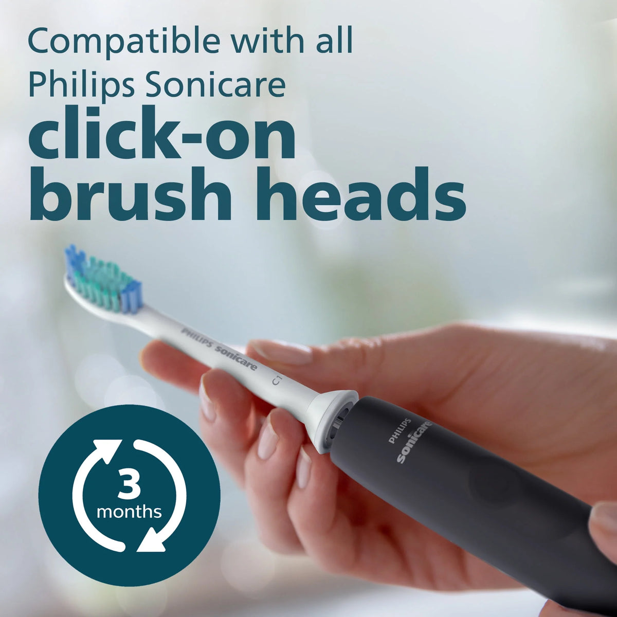 Rechargeable Electric Toothbrush with Pressure Sensor, Black H98507