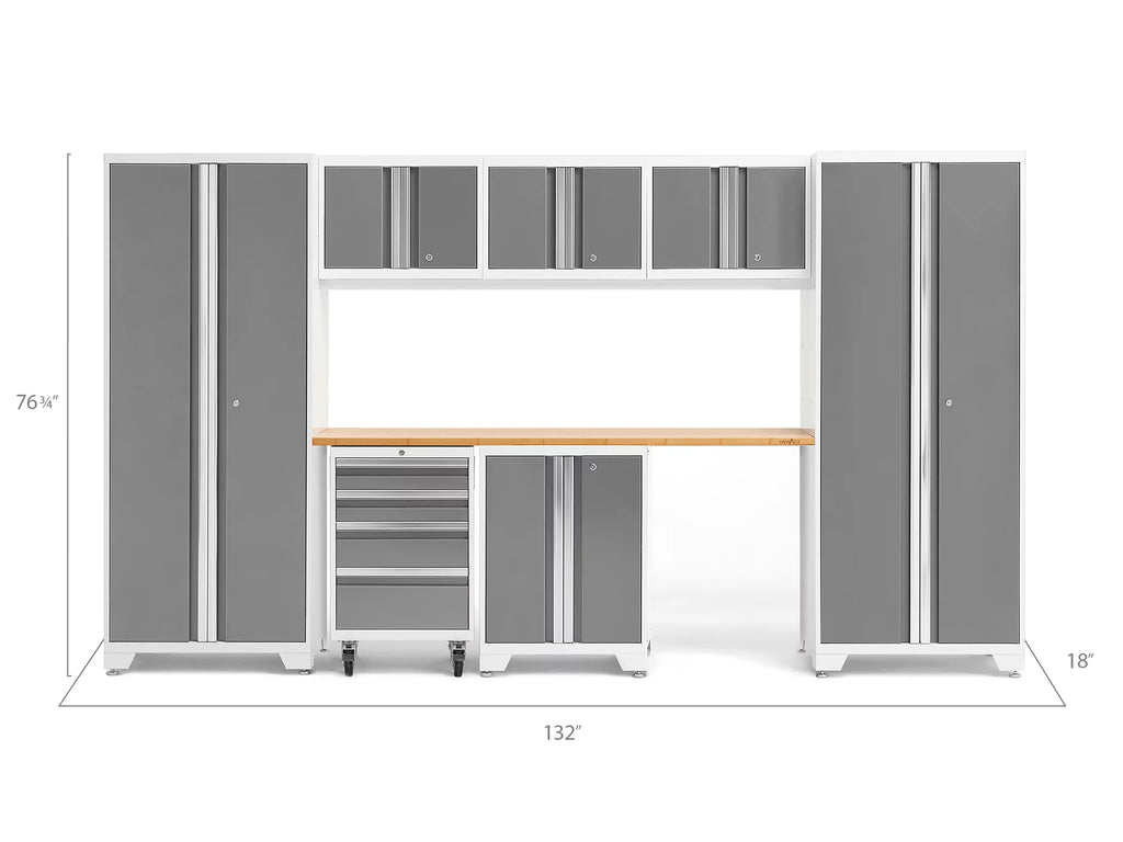 8 Piece 24-Gauge Steel Garage Storage Cabinet Set L6577