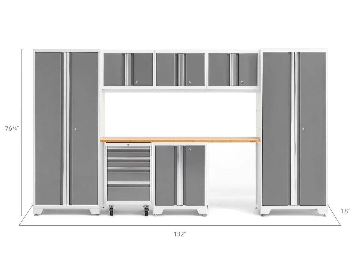 8 Piece 24-Gauge Steel Garage Storage Cabinet Set L6577